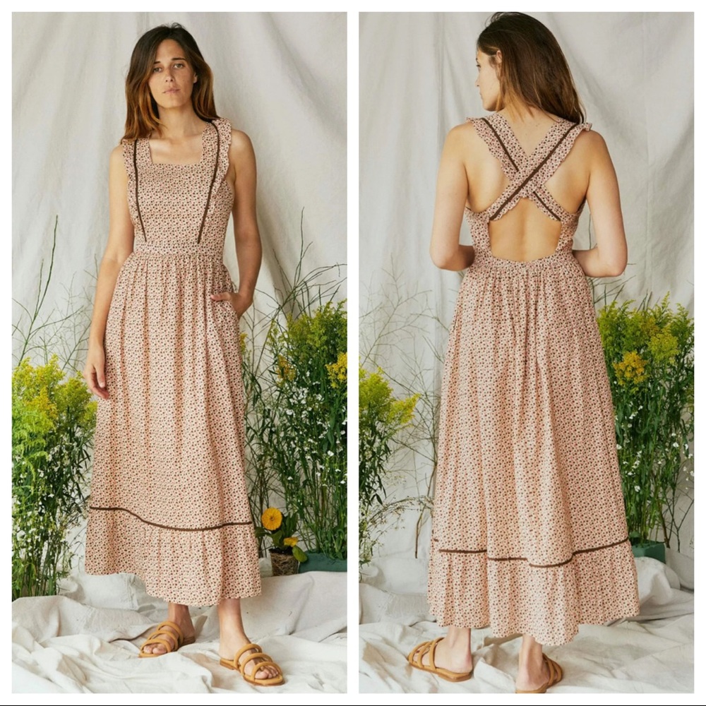 Christy Dawn The Claire Dress Primrose Ditsy Cream Size Large